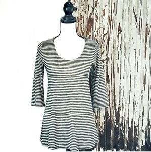 W5 Concepts Striped Tunic Green And Grey Size S